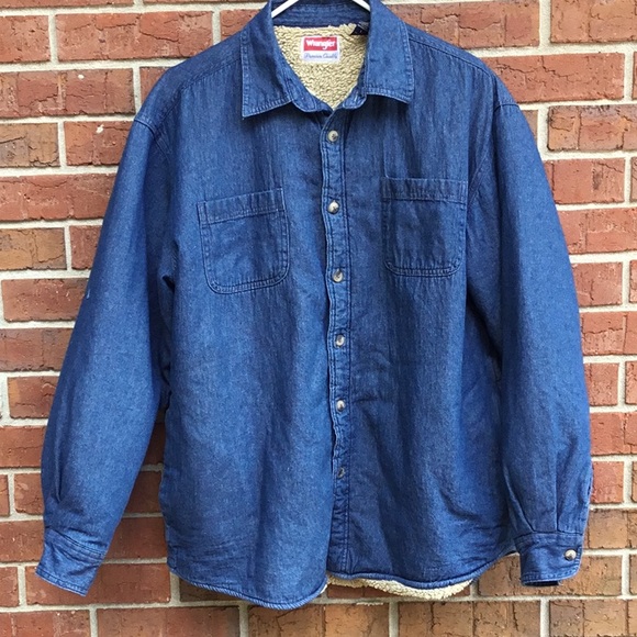 wrangler blue jean shirts